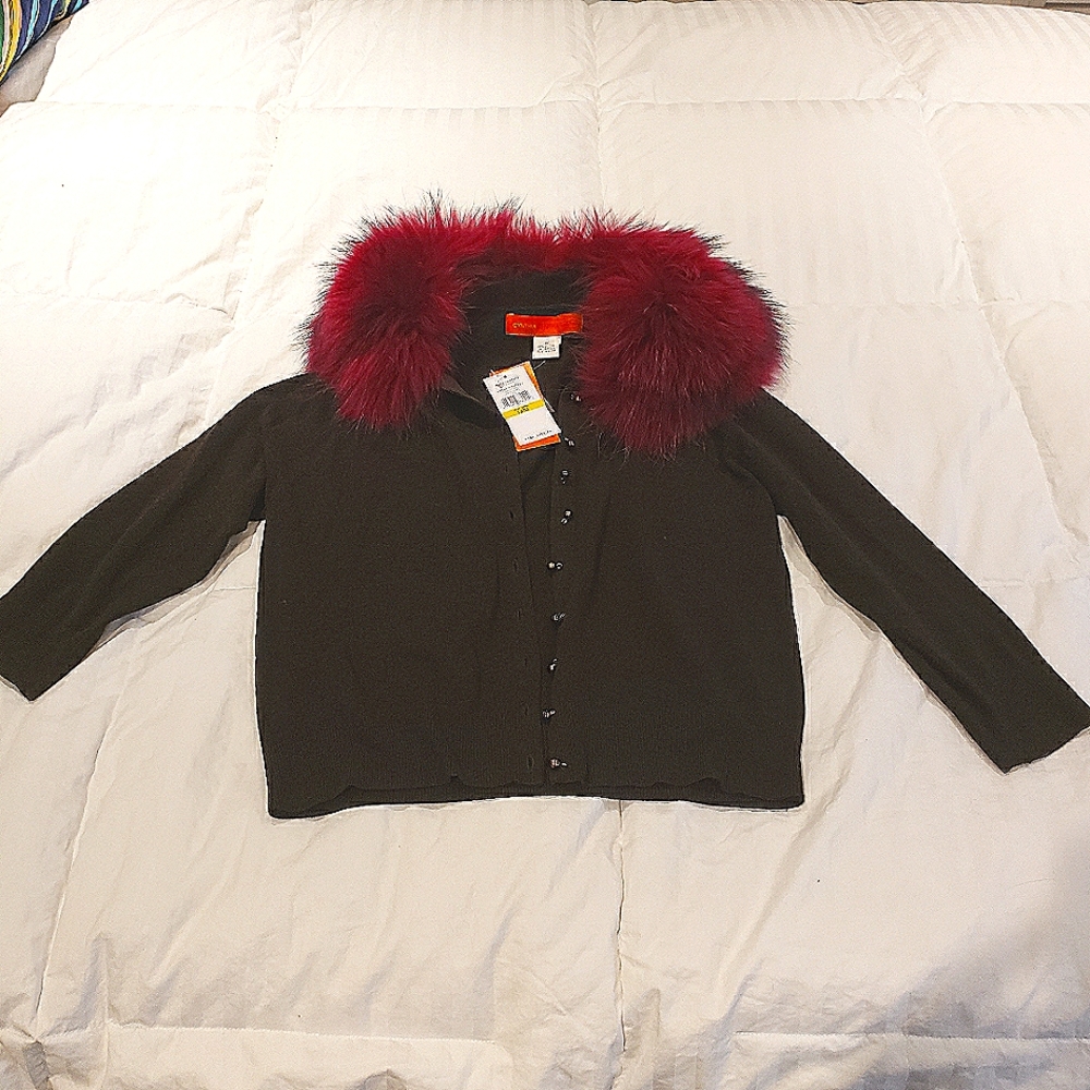Fox Collar Cardigan